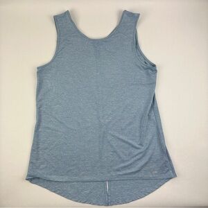 Ascend Tank Top Womens Medium Blue Longer Back